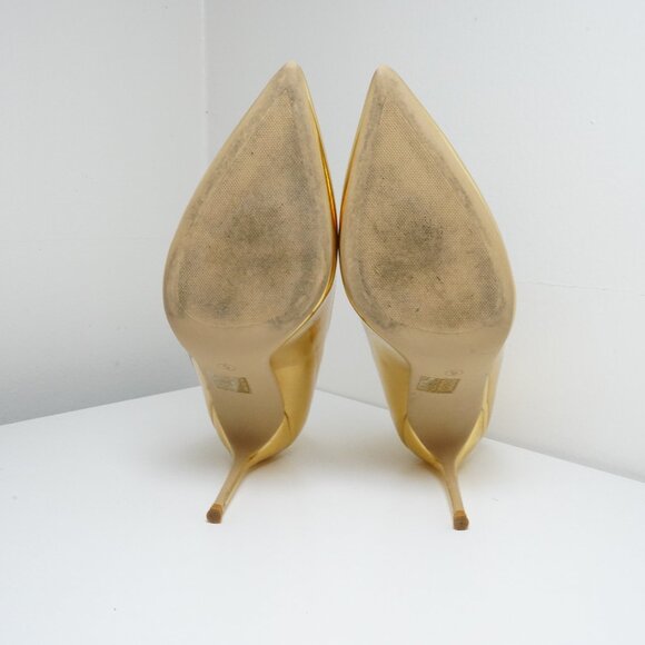 Gold Mirror Stiletto Pumps – Size 9 | Worn Once – Like New - Picture 12 of 12